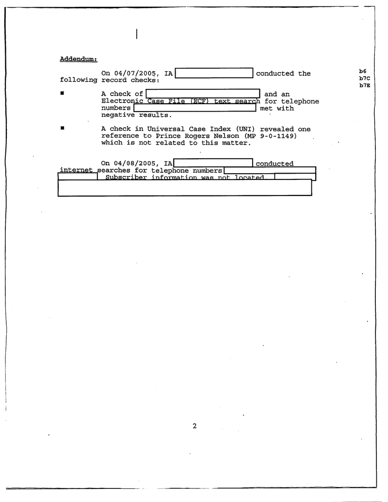 Illustration for article titled Here Is Prince’s FBI File